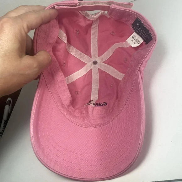 Golf Girl Pink Cap Hat Small Fit New Without Tags Adjustable Strap 100% Cotton - Picture 8 of 8